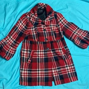 My Michelle ruffled and bows plaid winterJacket
